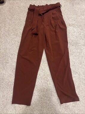 Athleta Skyline Belted Pants - Terracotta Color